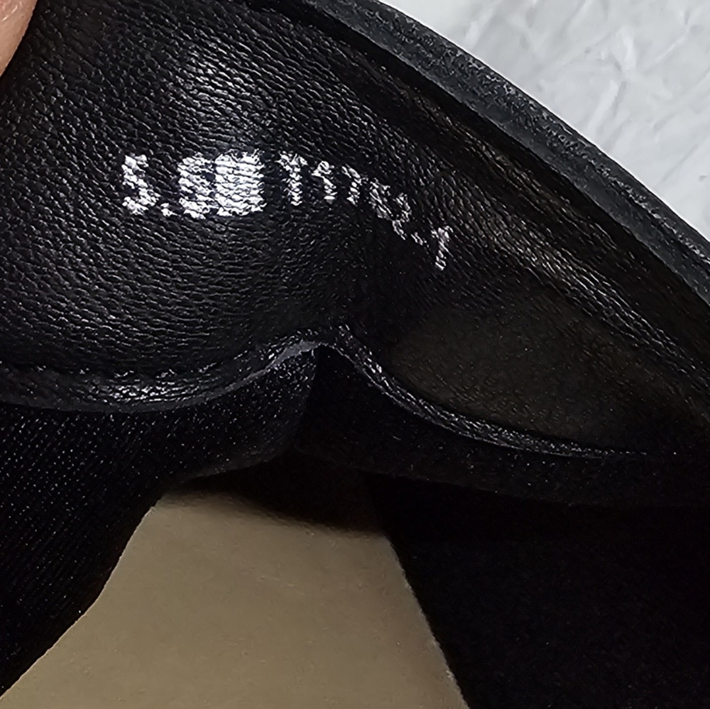 Women's Black Leather Ankle Boots NEW Size 5.5 - Picture 9 of 9